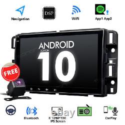 Cam+double Din 8android 10 Voiture Stereo Radio Gps Carplay Pour Chevy Gmc Chevrolet