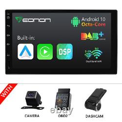 Cam+dvr+obd+ Android 10 8 Core Carplay Double 2din 7 Voiture Stereo Radio Gps Audio