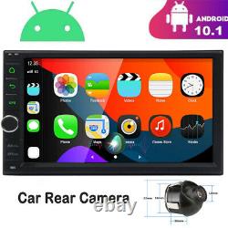 Caméra + Gps 7 Double Din Car Stereo Radio Aucun Lecteur DVD Bluetooth Dsp Android 10
