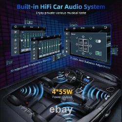 Caméra de recul 7'' Double 2Din Autoradio Lecteur CD DVD Bluetooth CarPlay