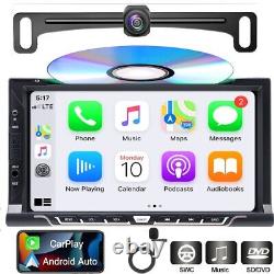 CarPlay Apple/Android Auto 7 Double 2DIN Autoradio Lecteur DVD Bluetooth
