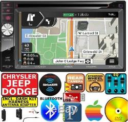 Chrysler Jeep Dodge Jensen Navigation Double Din DVD Radio Stéréo Bluetooth Bt