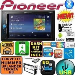 Corvette Hummer H3 Pioneer Écran Tactile Am ​​/ Fm Bluetooth Usb Car Radio Stereo Emb