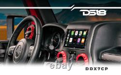 DS18 7 Écran tactile Double 2-Din Récepteur Stéréo Bluetooth Apple CarPlay DDX7CP