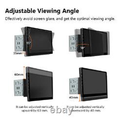 Dans Dash Double Din 10.1 QLED Autoradio Stéréo de Voiture Android Auto CarPlay GPS Navi DSP