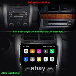 Double 2DIN Rotatif 10.1'' Android 12 Écran Tactile Autoradio GPS Wifi