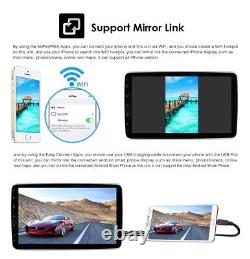 Double 2DIN Rotatif 10.1'' Android 12 Écran Tactile Autoradio GPS Wifi