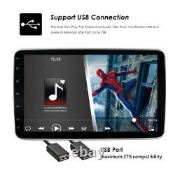 Double 2DIN Rotatif 10.1'' Android 12 Écran Tactile Autoradio GPS Wifi