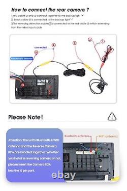 Double 2DIN Rotatif 10.1'' Android 12 Écran Tactile Autoradio GPS Wifi