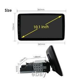 Double 2DIN Rotatif 10.1'' Android 12 Écran Tactile Autoradio GPS Wifi