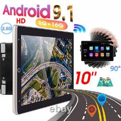 Double 2DIN Rotatif 10.1 Android 9.1 Écran Tactile Radio Stéréo GPS Wifi