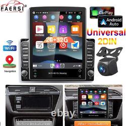 Double 2DIN Rotatif Android 12 Écran Tactile Autoradio GPS Wifi Carplay