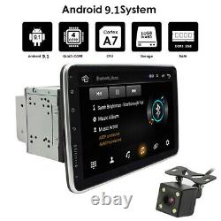 Double 2DIN Rotatif Écran Tactile Android 10.1'' Radio Stéréo GPS Wifi