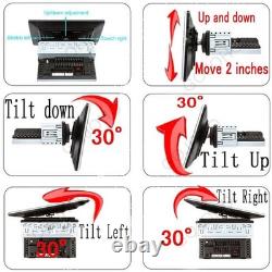 Double 2Din Rotatif 10.1'' Apple Carplay Android 13 Autoradio GPS Wifi