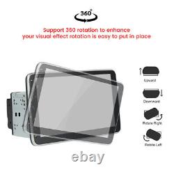 Double 2 DIN 360° Écran tactile rotatif Android 13 Autoradio GPS + Caméra