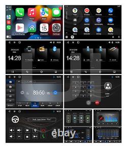 Double 2 DIN Lecteur DVD/CD Apple CarPlay Autoradio Écran tactile Radio FM + Caméra