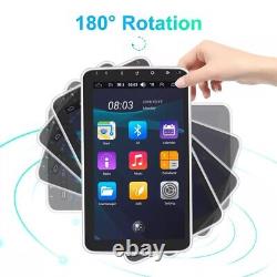 Double 2 DIN Rotatif 10.1 Android 13 Écran Tactile Radio Stéréo de Voiture GPS WIFI
