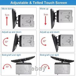 Double 2 DIN Rotatif 10.1 Android 13 Écran Tactile Radio Stéréo de Voiture GPS WIFI