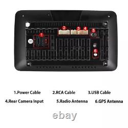Double 2 DIN Rotatif 10.1 Android 13 Écran Tactile Radio Stéréo de Voiture GPS WIFI