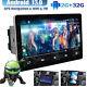 Double 2 Din Rotatif 10.1'' Android 13 Écran Tactile Stéréo Radio De Voiture Gps Wifi
