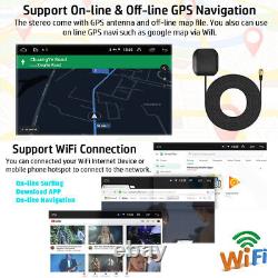 Double 2 DIN Rotatif 10.1'' Autoradio Stéréo de Voiture avec Écran Tactile Android 12 GPS Wifi