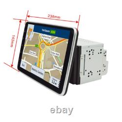 Double 2 Din 10.1'' Android 10 Voiture Stereo Radio Écran Tactile Rotatif Gps Navi