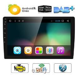 Double 2 Din 10.1 Android 8.1 Car Stereo Gps Unité Radio Hd Bt Navigation Head