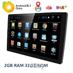 Double 2 Din 10.1 Android 8.1 Car Stereo Gps Unité Radio Hd Bt Navigation Head