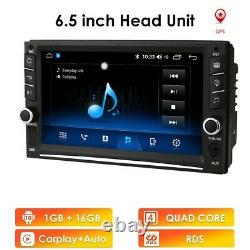 Double 2 Din 6.5 Auto Stereo Radio Pour Apple Carplay Android Carplay Gps Bt Wifi