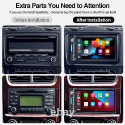 Double 2 Din 7 Android 12 Autoradio de voiture stéréo Carplay Écran tactile MP5 GPS Navi FM