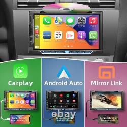 Double 2 Din 7 Écran tactile Autoradio Lecteur DVD CD Apple Carplay Android Auto