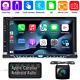 Double 2 Din 7 Touch Screen Car Stereo Lecteur De Cd Dvd Apple Carplay Android Auto