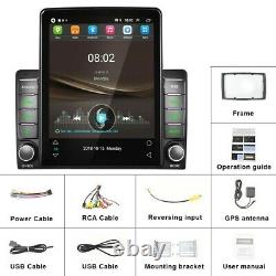 Double 2 Din 9.5'' Voiture Stereo Radio Android 10.0 Vertical Touch Écran Gps Wifi