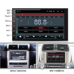Double 2 Din Android 8.1 7 Tactile Voiture Gps Stéréo Radio Quad Core Player + Support
