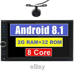 Double 2 Din Android 8.1 Voiture Radio Stéréo Gps Navi 8 Octa-core Wifi 4g +