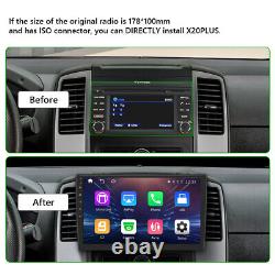 Double 2 Din Carplay Android Auto 10.1 Voiture Stereo Radio Gps Bluetooth Head Unit