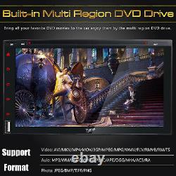 Double 2 Din Voiture Stereo Hd Lecteur CD DVD Dans Dash Bluetooth Unité Réverser Caméra