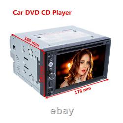 Double 2din 6.2 Dans Dash Car Stereo DVD Lecteur CD Écran Tactile Fm Radio Usb Tf