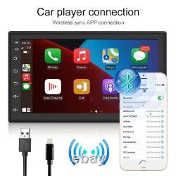 Double 2din 7 Voiture Stereo Android 10.1 Apple Carplay Auto Radio Gps Navi Wifi Bt