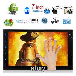 Double 2din 7in Android 10.0 Voiture Stereo Mp5 Lecteur Gps Navi Wifi Bt Usb Fm Radio