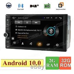 Double 2din 7inch Android 10 Quad Core Car Radio Dans Dash Stereo Gps Wifi 2+32gb