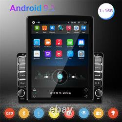 Double 2din 9.7dans Android 9.1 Quad-core Voiture Gps Fm Stéréo Radio Wifi Mp5 Player
