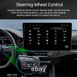 Double 2din 9'' Android 11 Voiture Stereo Carplay Gps Wifi Touch Écran Radio+camera