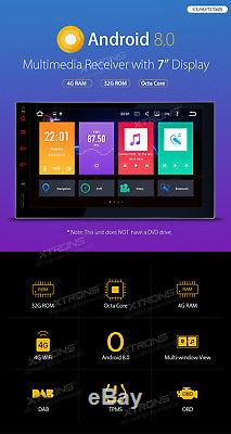 Double 2din Android 8.0 7 Radio Stéréo Gps Octa-core 4g Ram + 32g Rom No-dvd