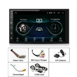 Double 2din Android 9.1 7 1080p Écran Tactile 2 Go + 32 Go Car Stereo Radio Gps Navi