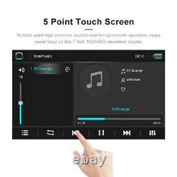 Double 2din Android 9.1 Voiture Stereo Radio Gps Wifi 7 Touch Écran Miroir Lien Fm
