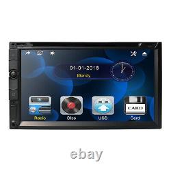 Double 2din In Dash Sony CD Lens 7car Stereo Radio Lecteur CD DVD Aux Bt Tv Rds