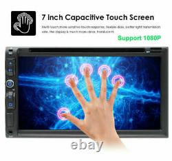 Double 2din In Dash Sony CD Lens 7car Stereo Radio Lecteur DVD Aux Bt Mp3 +cam