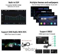 Double 2din Rotatif 10.1'' Android 12 Apple Carplay Voiture Stéréo Radio Gps Wifi