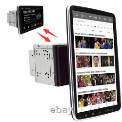 Double 2din Rotatif 10.1'' Android 9.1 Écran Tactile Voiture Stéréo Radio Gps Wifi